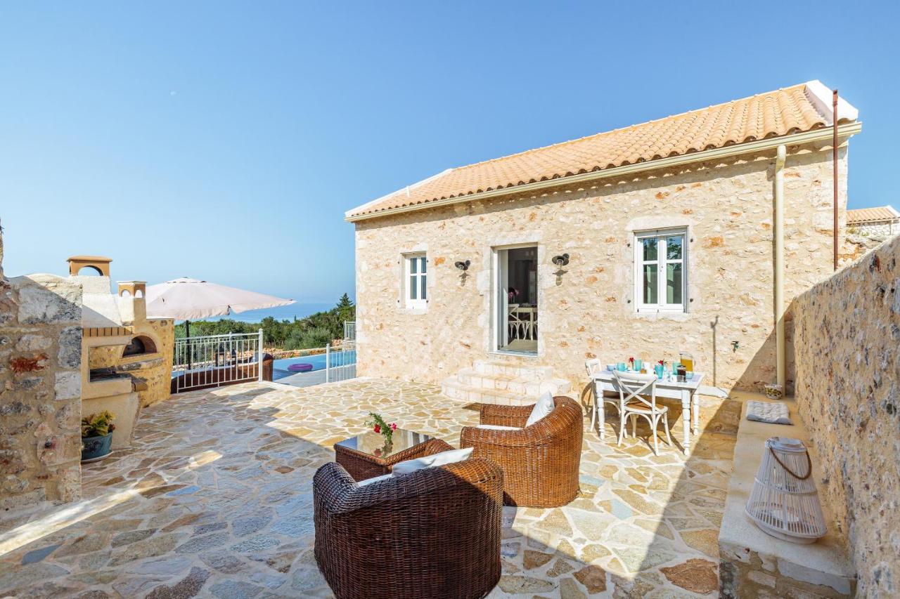 Fiscardo Luxury Stone Villa Alex ,With Sunset View! Φισκάρδο Εξωτερικό φωτογραφία